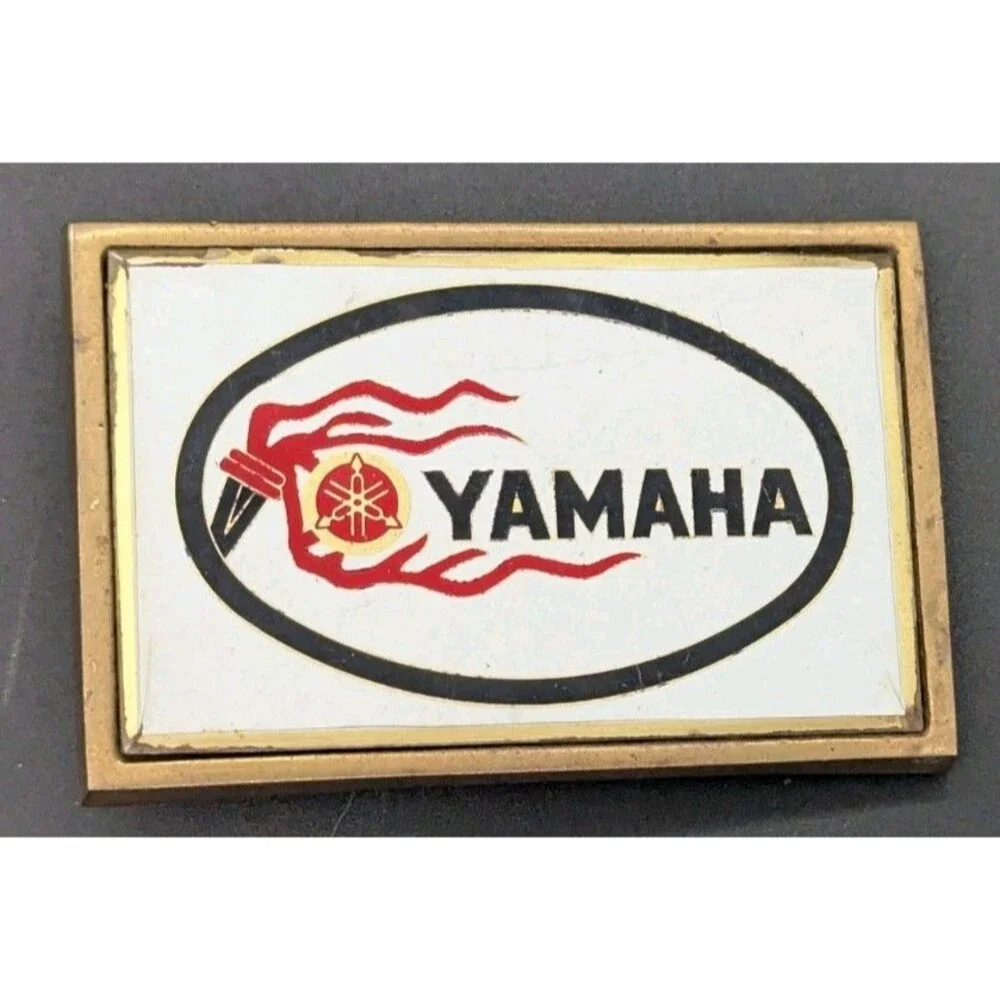 Vintage Yamaha Cycles Solid Brass NAP Inc. Belt Buckle 1983 - READ!